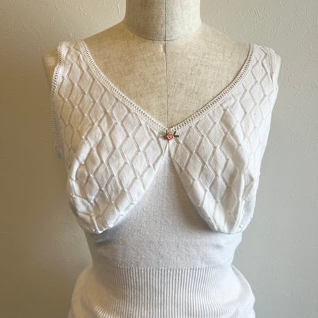 〈vintage〉euro cotton camisole