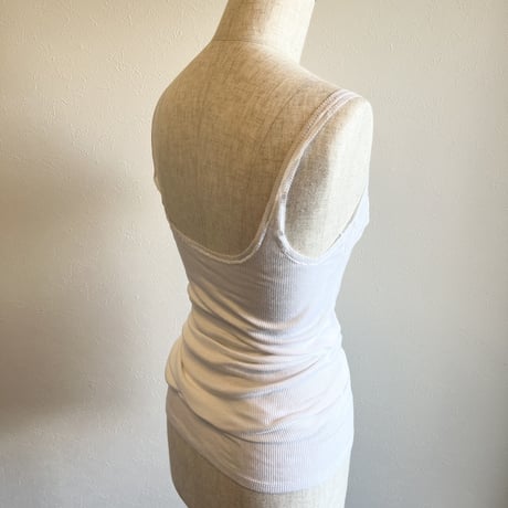 〈vintage〉Europa made rib camisole