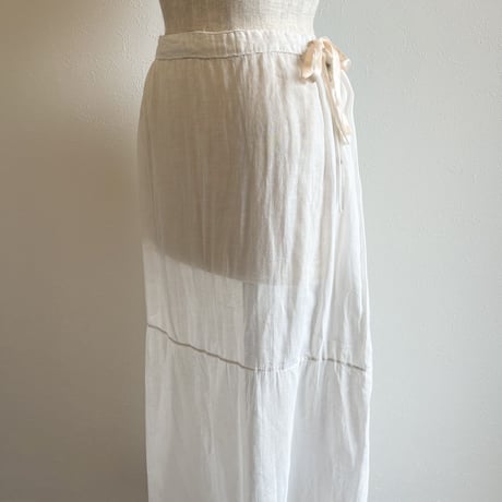 〈antique〉sheer cotton skirt