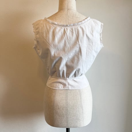 〈antique〉ribbon cutwork corsetcover blouse