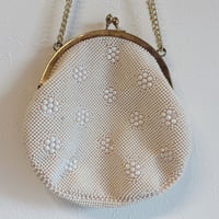 〈vintage〉pearl parts chain bag