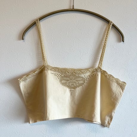 〈antique〉cropped cotton camisole