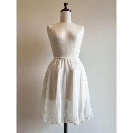 〈vintage〉made in USA/nylon sheer pleats skirt