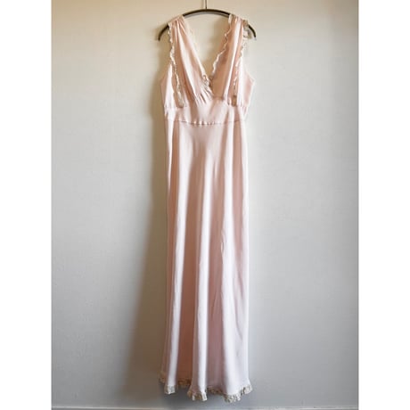 〈vintage〉baby pink slip dress