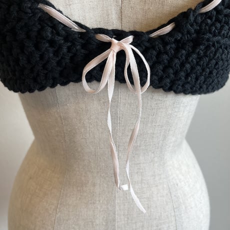 〈vintage〉knit bustier