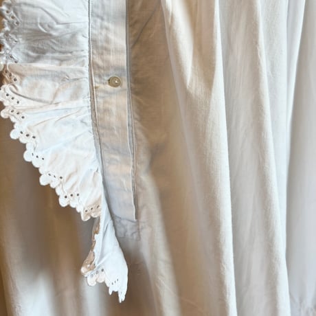 〈antique〉big collar cotton dress