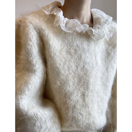 〈vintage〉kid mohair knit sweater