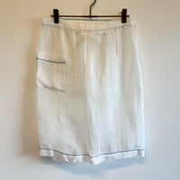 〈antique〉cotton organdy apron