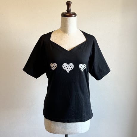 〈vintage〉made in Italy/heart paint Tee