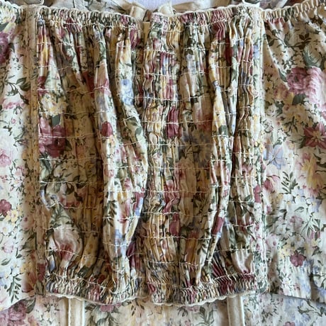 〈vintage〉made in France/antique flower pattern bustier