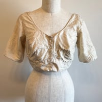 〈vintage〉silk cropped bustier