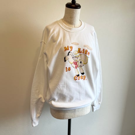 〈vintage〉sheep print sweat