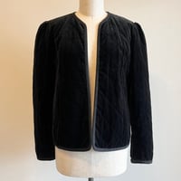 〈vintage〉made in France / velours quilting jacket