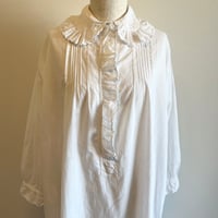 〈antique〉big collar cotton dress