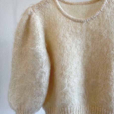 〈vintage〉kid mohair knit sweater