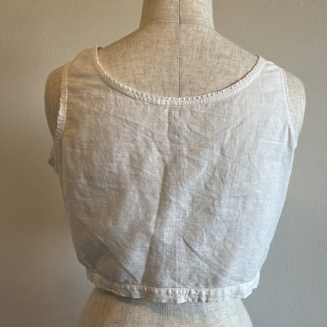 〈vintage〉ladder lace cotton blouse