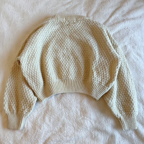 〈vintage〉made in Ireland/volume sleeve fisherman sweater