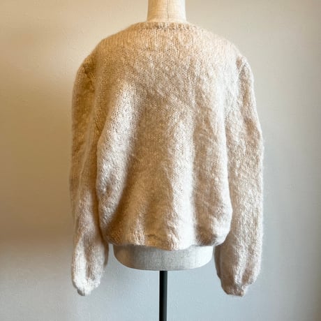 〈vintage〉baby pink mohair knit