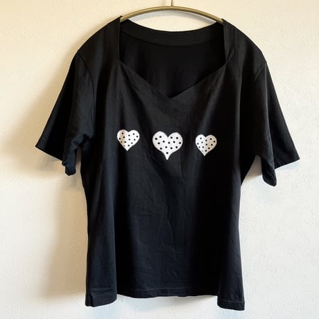 〈vintage〉made in Italy/heart paint Tee