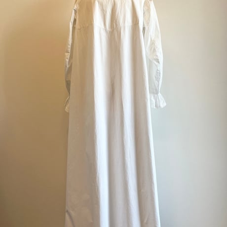 〈antique〉scallop band collar onepiece