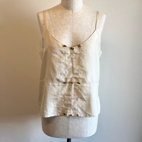 〈vintage〉silk camisole with rococo ribbon