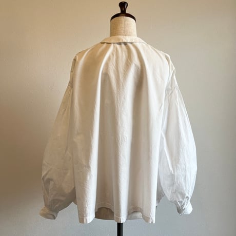 〈antique〉volume sleeve cotton blouse