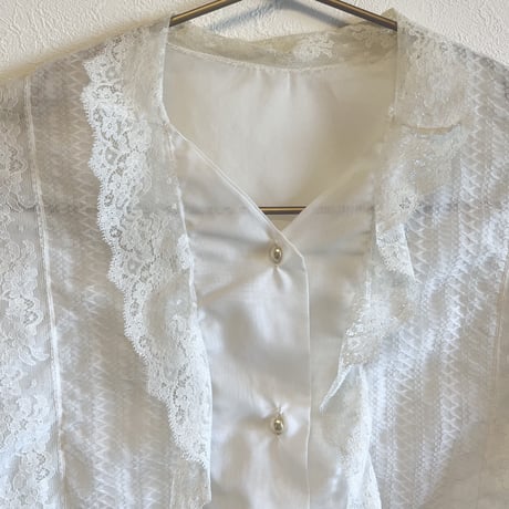 〈vintage〉sheer blouse
