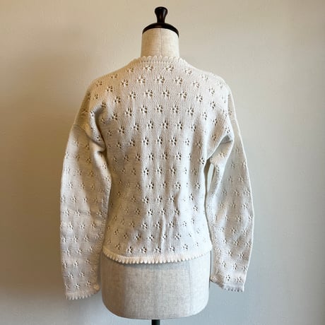 〈vintage〉eyelet cardigan