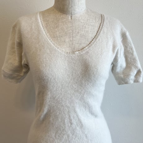 〈vintage〉angora knit tops