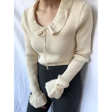 〈vintage〉rib knit leotard