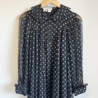 〈vintage〉made in France/gold dot pattern one-piece
