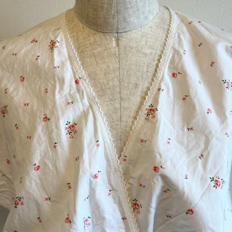 〈antique〉cachecoeur cotton blouse
