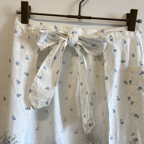 〈vintage〉flower wreath pattern apron