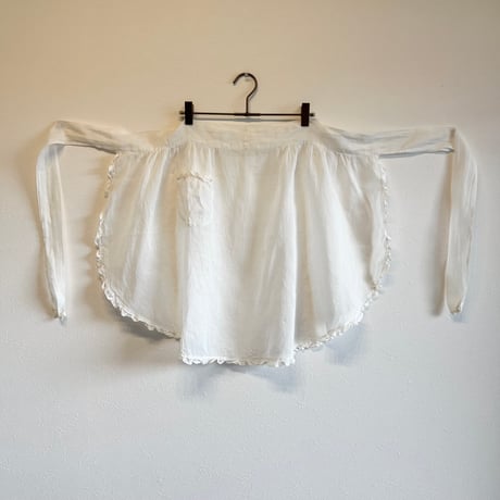 〈antique〉cotton organdy apron