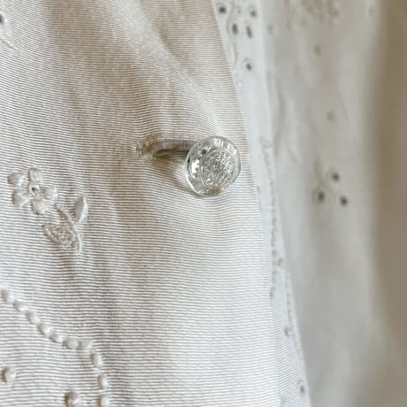 〈1940s vintage〉cutwork & embroidery blouse