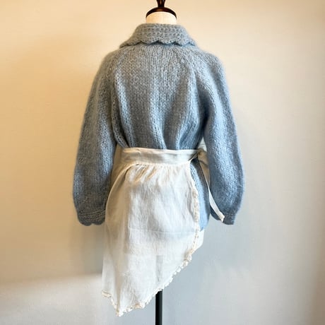 〈antique〉cotton organdy apron