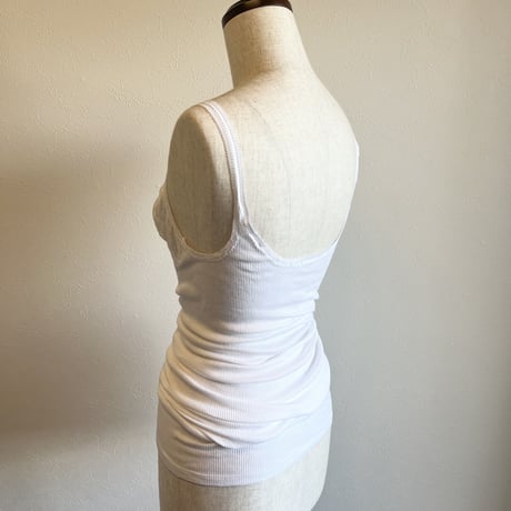 〈vintage〉Europa made rib camisole