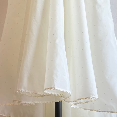 〈vintage〉dot pattern nylon sheer onepiece
