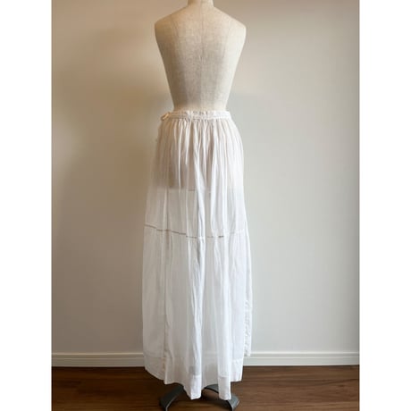 〈antique〉sheer cotton skirt