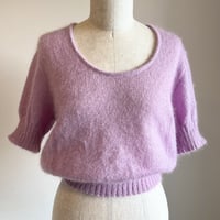 〈vintage〉made in Italy/half sleeve mohair tops