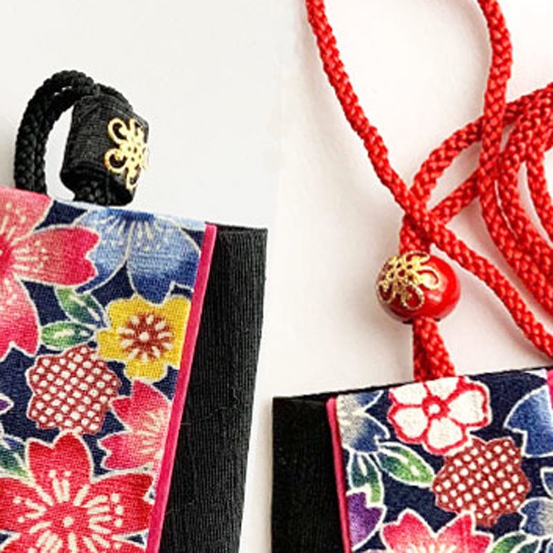 カスタムオーダー】お守り 袋 巾着袋 小 和柄 パスケース 『守り巾着