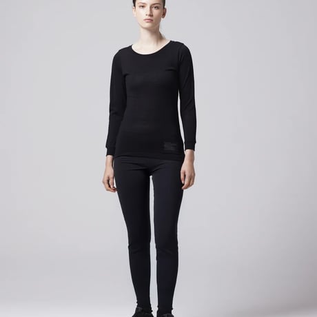 TAION 【WOMEN】メリノウール アンダーウェア ロングスリーブ Tシャツ