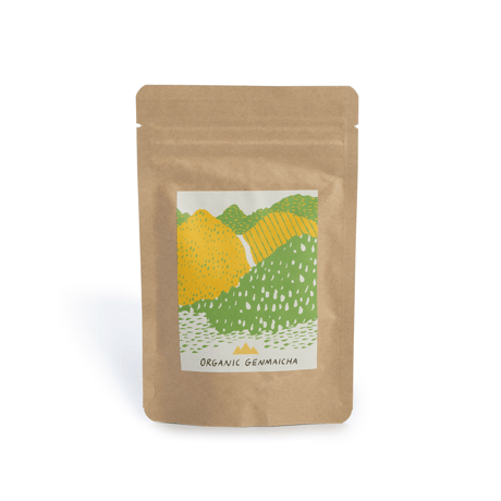 屋久島八万寿茶園 有機玄米茶 50g YAKUSHIMA HACHIMANJYU ORGANIC GENMAICHA 50g