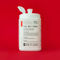 「消毒ができる」THE WET TOWEL ボトルタイプ 75枚入り