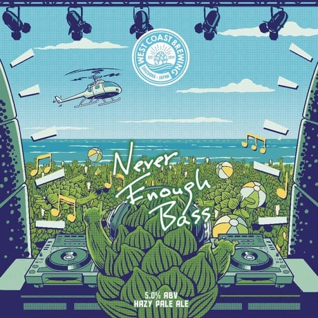 WEST COAST BREWING ウェストコーストブルーイング 「Never Enough Bass」 缶 500ml