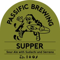 PASSIFIC BREWING パシフィックブルーイング 「SUPPER・サッパー」 缶 350ml