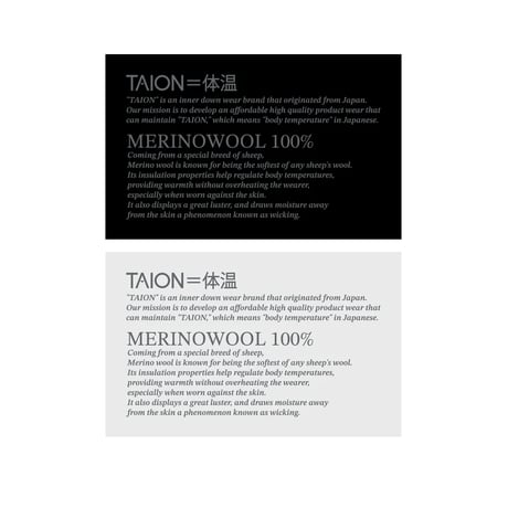 TAION 【WOMEN】メリノウール アンダーウェア ロングスリーブ Tシャツ