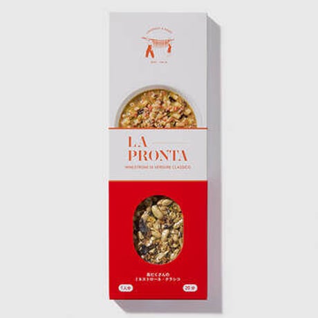 ラ・プロンタ　具だくさんのミネストローネ・クラシコ （ワンポットパスタ）75g（1人分）