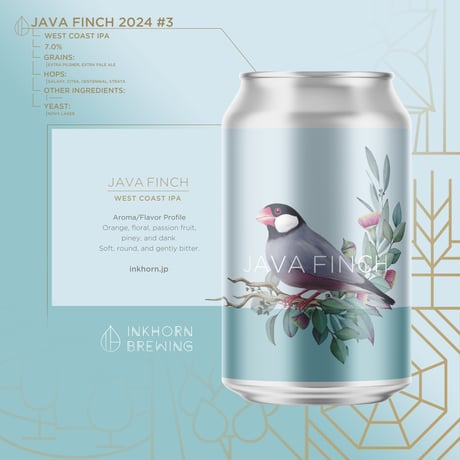INKHORN BREWING インクホーンブルーイング 「Java Finch 2024 #3 ・ジャバフィンチ」 缶 355ml