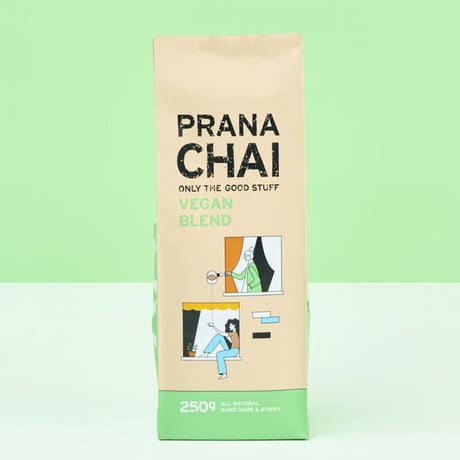 絶品本格マサラチャイ　PRANA CHAI（プラナチャイ） VEGAN BLEND ヴィーガンブレンド 250g